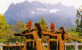 The Sumazau dance on the foothill of Mt. Kinabalu
